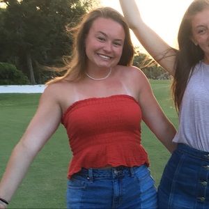 Peplum American Eagle Tube Top